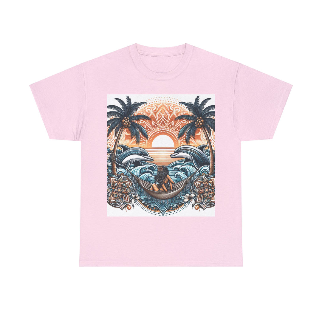 Elevate Your Style with Our Unisex Heavy Cotton Tee Palm Tree