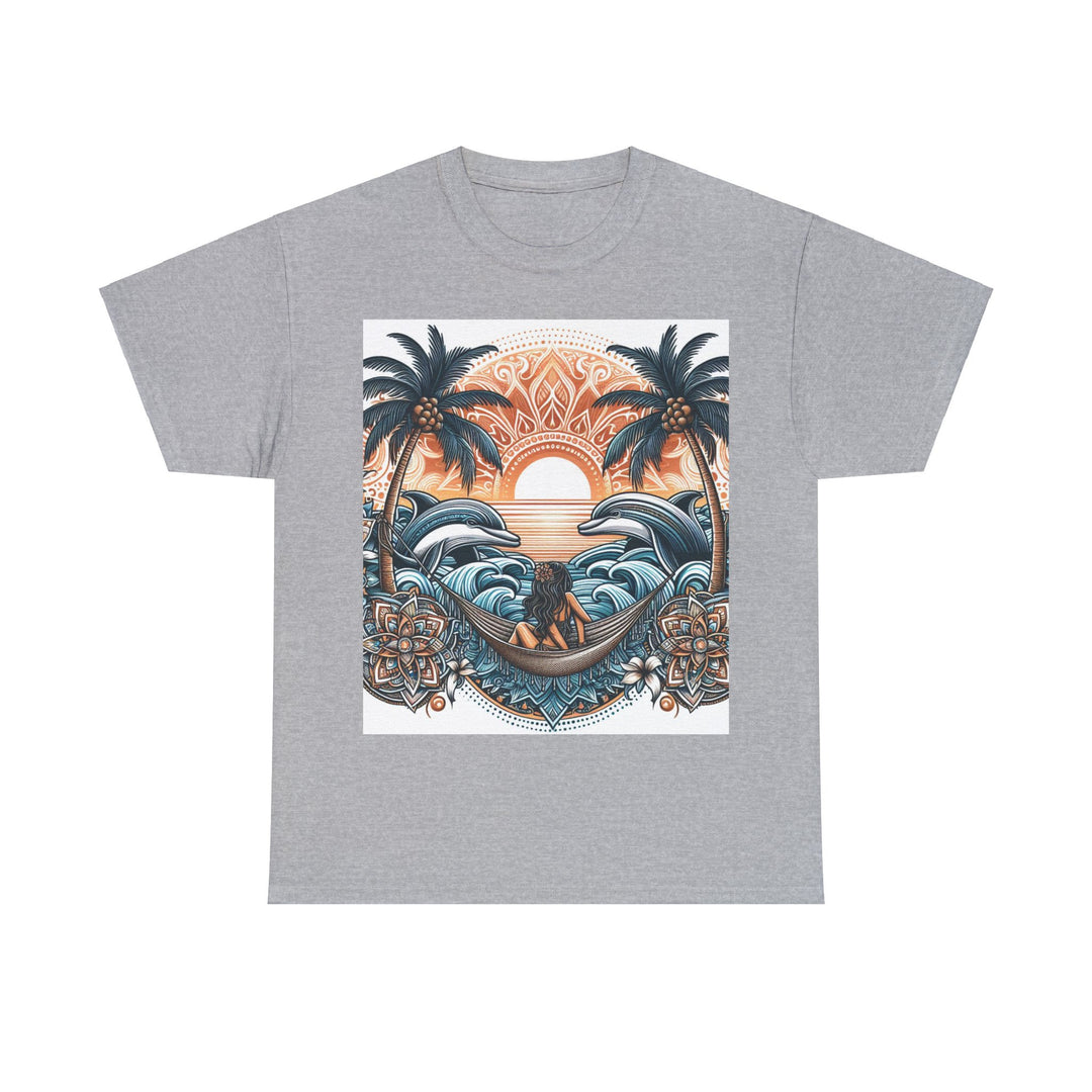 Elevate Your Style with Our Unisex Heavy Cotton Tee Palm Tree