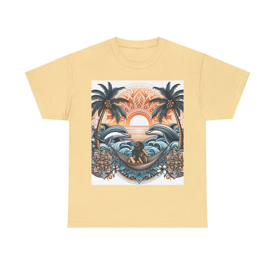 Elevate Your Style with Our Unisex Heavy Cotton Tee Palm Tree