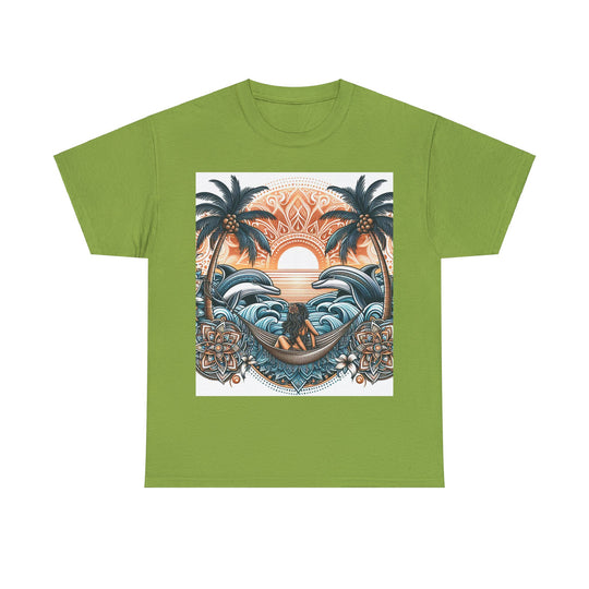 Elevate Your Style with Our Unisex Heavy Cotton Tee Palm Tree