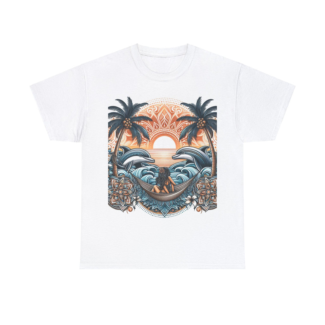 Elevate Your Style with Our Unisex Heavy Cotton Tee Palm Tree