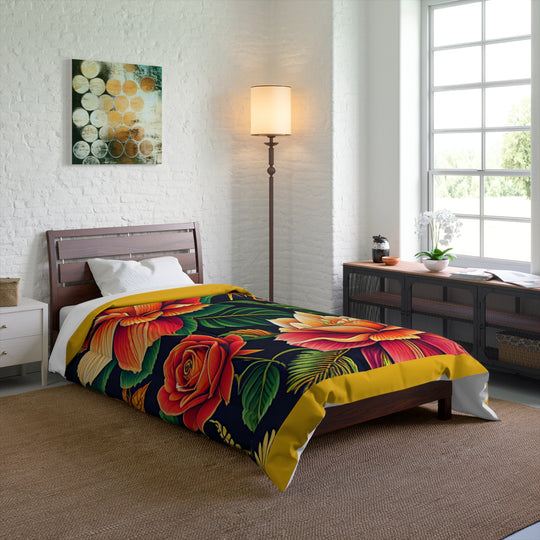 Luxurious Italian Flower Comforter: Elevate Your Bedroom